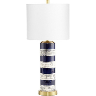 Bristle Brush 1 Light Table Lamp 12 Inches by 26.5 Inches High by Cyan  - 10951