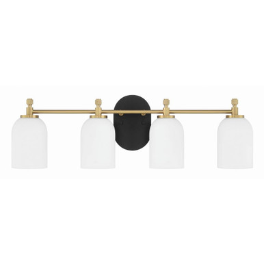 Council 4 Light Bath Vanity 9 Inch Tall and 28.75 Inch Wide by Craftmade - 60304-FBSB