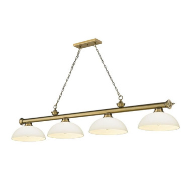 Cordon 4 Light Billiard 13.5 x 14 Inch by Z-Lite 2306-4RB-DMO14 - 2306-4RB-DMO14