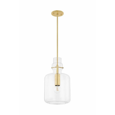 Lumi 1 Light Small Pendant by Mitzi - H902701S-AGB