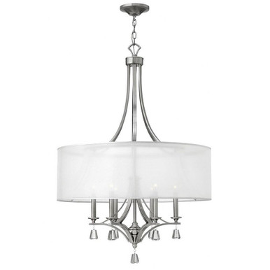 Mime 6 Light Large Foyer Chandelier by Fredrick Ramond - FR45608