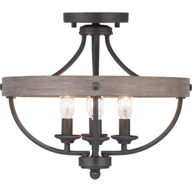 Gulliver 4 Light 15.25 Inch Wide Semi Flush Mount by Progress - P350117
