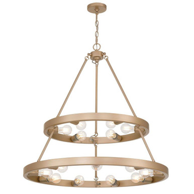 Castile 15 Light Chandelier 32.25 Inch Tall and 32 Inch Wide by Golden - 1019-69 FRG