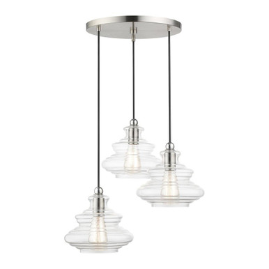 Everett 3 Light Large Pendant by Livex - 52833