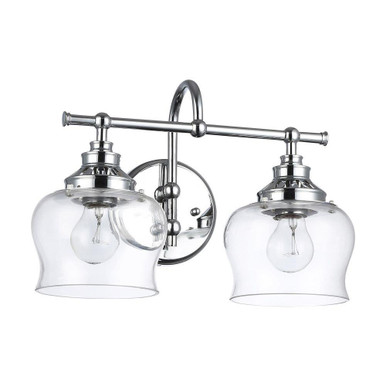 Daphne 2 Light Bath Vanity 10.13 Inch Tall and 15.13 Inch Wide by Golden - 3610-BA2