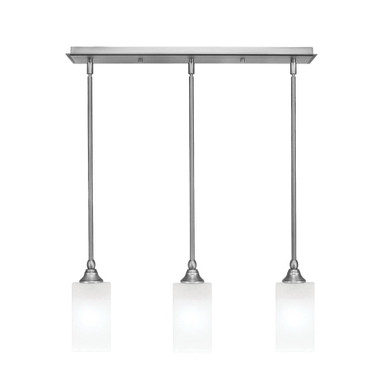 3 Light Stem Hung Linear Pendant 8.5 x 24.25 Inch by Toltec 25-BN-541 - 25-BN-541