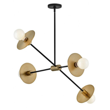 Lulu 4 LED Light Oversized Chandelier by Lark - 83885LCB