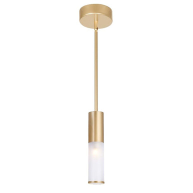 Pipes 5W 1 LED Light Mini Pendant by CWI - 1221P5-1-625