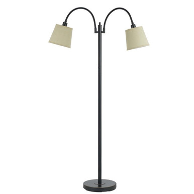 Gail Two Light Floor Lamp with Goose Neck 65 Inches High by Cal - BO-2444