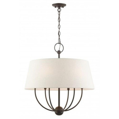 Cartwright 6 Light Large Pendant by Livex - 49446