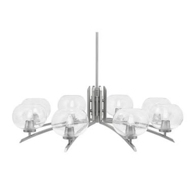 Kurve 8 Light Oversized Chandelier by Toltec 3708-GP-21 - 3708-GP-21