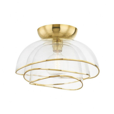 Esme 1 Light 17.25 Inch Wide Flush Mount by Corbett - 358-17-VPB