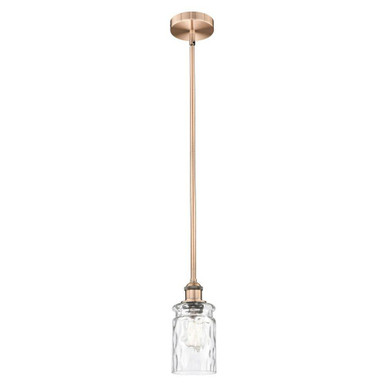 Candor 1 Light Stem Hung Mini Pendant 9.5 Inch X 4.75 Inch by Innovations - 616-1S-G352