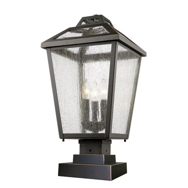 Charter Meadow 3 Light Outdoor Square Pier Mount 11 x 21.5 Inches by BSH - 372-BEL-464612