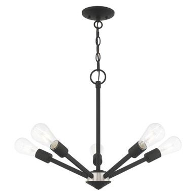 Prague 5 Light Small Chandelier by Livex - 51155