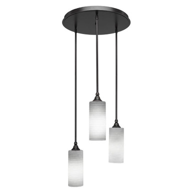 Empire 3 Light Matrix Large Pendant 18 Inch Wide by Toltec - 2183-18-1425-