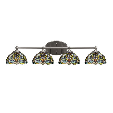 Capri 4 Light Vanity Light 32.25 Inch Wide by Toltec - 5914-32258