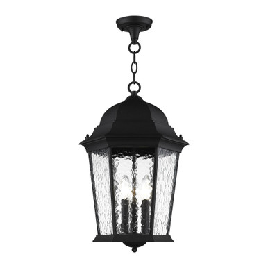 Hamilton 3 Light Medium Caged Outdoor Pendant by Livex - 75475-14