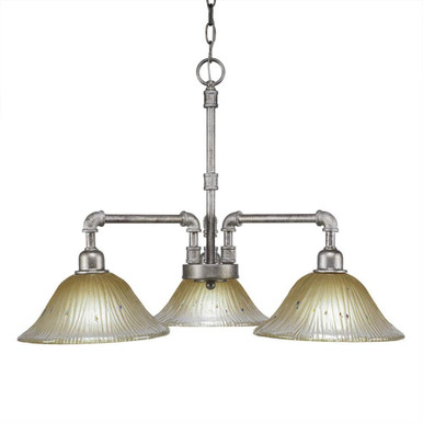 Vintage 3 Light Medium Chandelier by Toltec 283-242519 - 283-242519