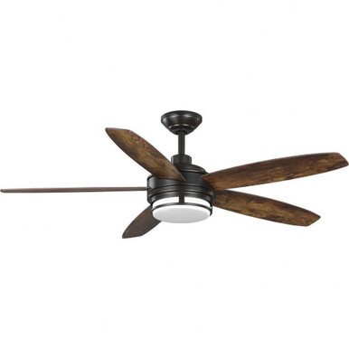 Albin Wide Ceiling Fan 1 Light Damp Rated 54 Inches wide by Progress  - P250036