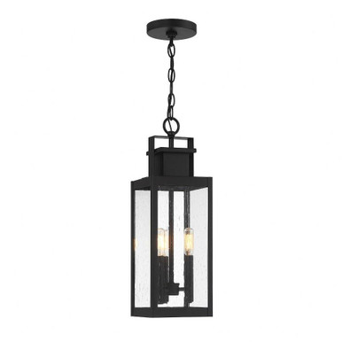 Ascott 3 Light Small Outdoor Pendant by Savoy House - 5-827-BK