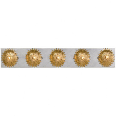 Broche 5 Light Vanity Light by Crystorama - 508-ga-sa