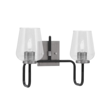 Sandia 2 Light Bath Vanity 11 Inch Tall and 15.75 Inch Length by Toltec - 6222-11-1575