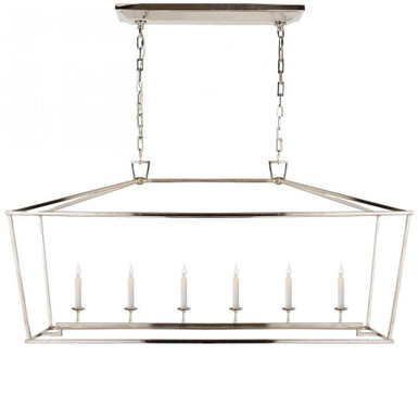 Darlana 6 Light Oversized Linear Pendant by Visual Comfort Signature - CHC2166