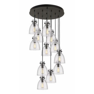 Newton Bell 12 Light Large Pendant by Innovations - 126-410-1PS-G412-8