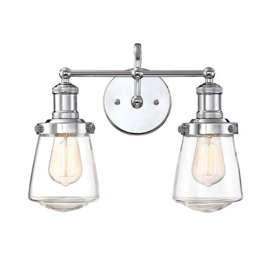 Taylor Two Light Vanity Light by Designers Fountain - 69502-ch