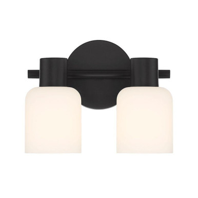 Strand 2 Light Bath Vanity 8 Inch Tall and 10.25 Inch Wide by Savoy House - L8-9022-2