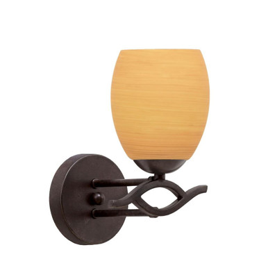 Revo 1 Light Wall Sconce 10.25 Inch Tall by Toltec - 141-675-1025-