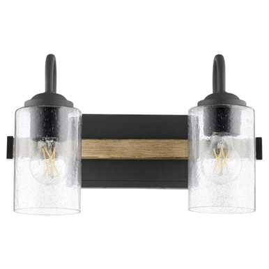 Pepper Glass 2 Light Vanity Light by Quorum - 5140-2-69