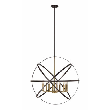 Mountbatten Dell 10 Light Oversized Pendant by Bailey Street Home - 372-BEL-746995