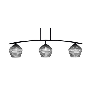 Kurve 3 Light Island Pendant 49.75 Inch Length by Toltec - 3733-MB-45