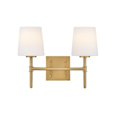 Saunders 24W 2 LED Small Bath Vanity 13.75 Inch Wide by Hinkley - 56952