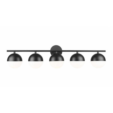 Realm Sphere 5 Light Bath Vanity 9.75 Inch Tall and 40 Inch Wide By Z-Lite - 7517-5V