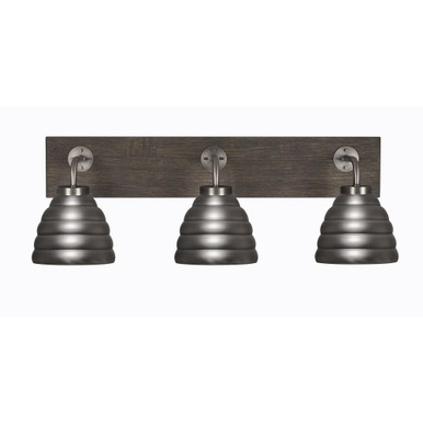 Oxbridge 3 Light Vanity Light 26.75 Inch Length by Toltec - 1773-GPDW-425-GP