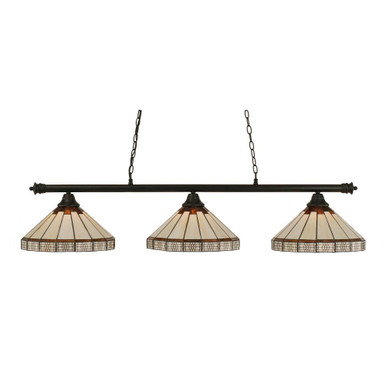 Oxford 3 Light Small Island Chandelier by Toltec 373-151255525 - 373-151255525