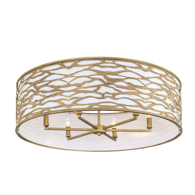 Kato 6 Light 30 Inch Wide Semi Flush Mount by Varaluz - 348S06