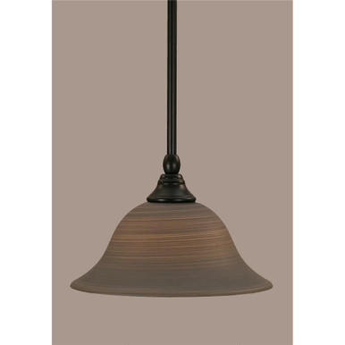 Any 1 Light Steel Small Pendant 6.25 Inch Tall by Toltec - 23-10-625-