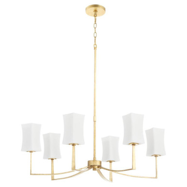 Ayala 6 Light Large Chandelier by Quorum - 681-6