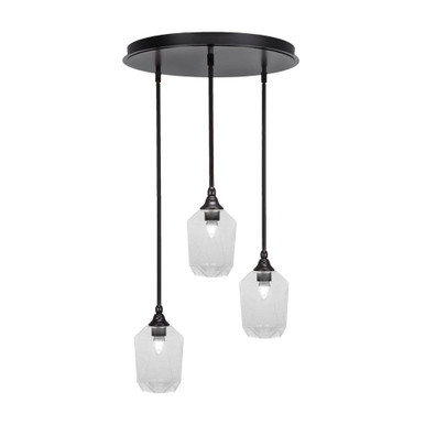 Empire 3 Light Cluster Pendalier 10 x 18 Inch by Toltec 2183-ES-4460 - 2183-ES-4460