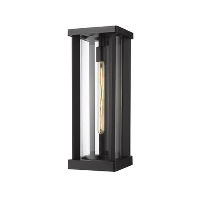 Glenwood 1 Light Outdoor Wall Lantern 20.25 Inch Tall by Z Lite - 586B-BK