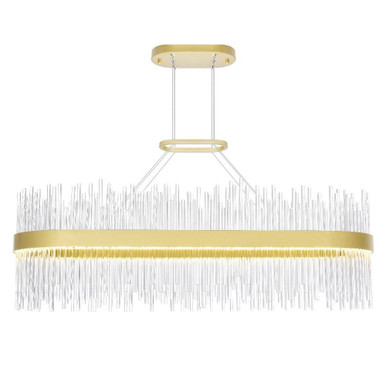 Genevieve LED Light Oval Chandelier by CWI - 1063P39-169-RC