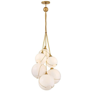 Skye 60W 6 LED Medium Multi Tier Chandelier 58 x 24 Inches Wide by Hinkley - 30306HBR-CO