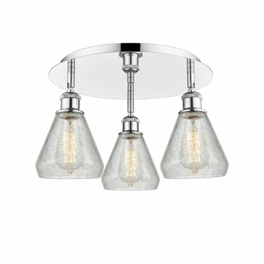 Conesus 3 Light 17.75 Inch Wide Flush Mount by Innovations - 516-3C-G275