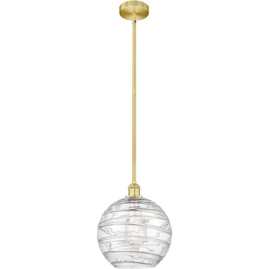 Athens Deco Swirl 1 Light Stem Mini Pendant 12.88 X 12 by Innovations - 616-1S-G1213-12