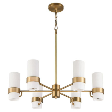 Sojourn 6 Light Chandelier 8 Inch Tall and 28 Inch Wide by Quorum - 6169-6-47