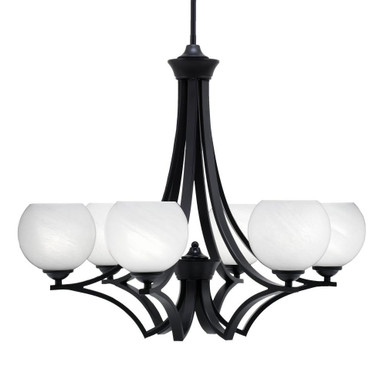 Zilo 6 Light Large Chandelier by Toltec 566-MB-4100 - 566-MB-4100